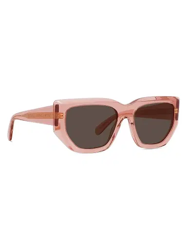Stella McCartney Women's 2001 54MM Geometric Sunglasses - Brown Transparent Pink | Thumbnail 8