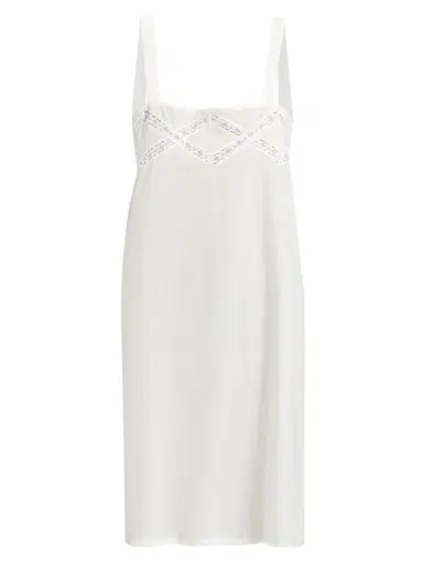 Pour Les Femmes Women's Sun Ruffle Cotton Nightie - White - Size XL | Thumbnail 1