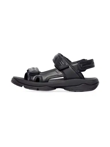 Balenciaga Men's Tourist Sandals - Black | Thumbnail 4