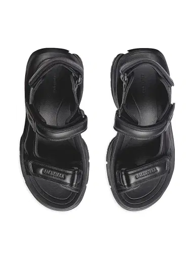 Balenciaga Men's Tourist Sandals - Black | Thumbnail 6