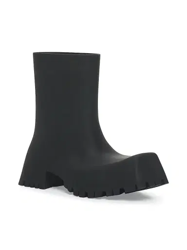 Balenciaga Women's Trooper Rubber Boots - Black | Thumbnail 2 Balenciaga Women's Trooper Rubber Boots - Black | Thumbnail 2