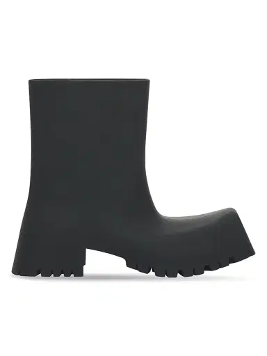 Balenciaga Women's Trooper Rubber Boots - Black | Thumbnail 1 Balenciaga Women's Trooper Rubber Boots - Black | Thumbnail 1