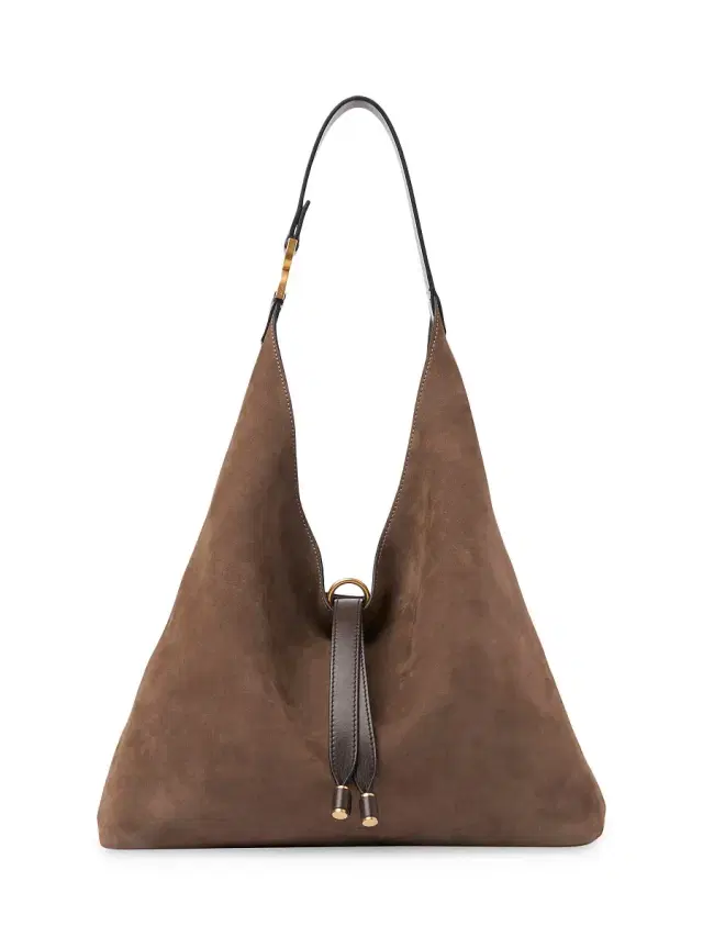 Women's Marcie Nubuck Leather Hobo Bag - Flannel Grey