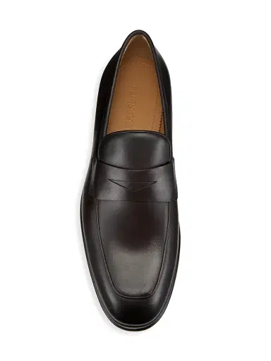 Ferragamo Men's Funes Leather Loafers - Hickory | Thumbnail 5