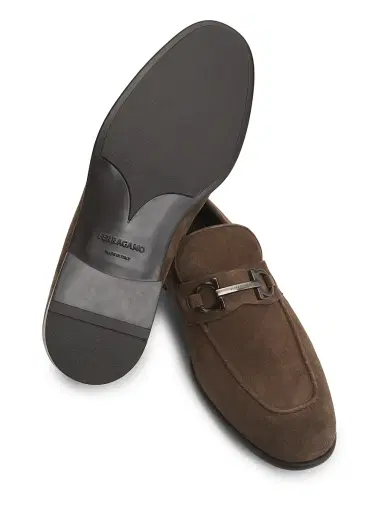 Ferragamo Men's Foster Suede Loafers | Thumbnail 6 Ferragamo Men's Foster Suede Loafers | Thumbnail 6