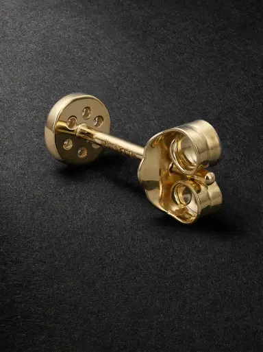 Sydney Evan 14-Karat Gold Diamond Single Earring - Men | Thumbnail 3