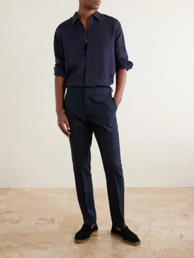 Orlebar Brown Griffon Tapered Linen Trousers - Men | Thumbnail 2