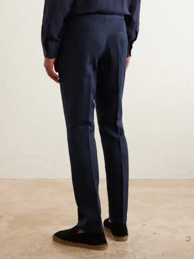 Orlebar Brown Griffon Tapered Linen Trousers - Men | Thumbnail 4