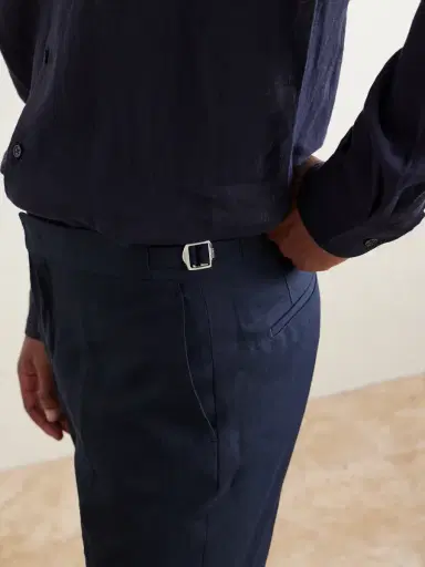 Orlebar Brown Griffon Tapered Linen Trousers - Men | Thumbnail 5