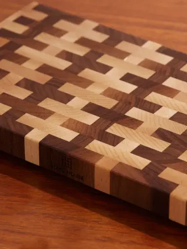 Soho Home Tyrell End Small Wood Chopping Board - Men | Thumbnail 3