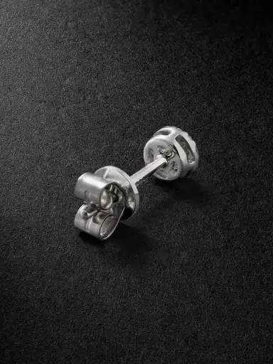 Greg Yuna 18-Karat White Gold Diamond Single Earring - Men | Thumbnail 3 Greg Yuna 18-Karat White Gold Diamond Single Earring - Men | Thumbnail 3