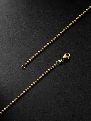 Alex Moss New York 20-inch 14-Karat Gold Ball Chain Necklace - Men | Thumbnail 3 Alex Moss New York 20-inch 14-Karat Gold Ball Chain Necklace - Men | Thumbnail 3