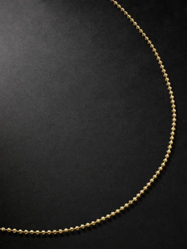 20-inch 14-Karat Gold Ball Chain Necklace - Men