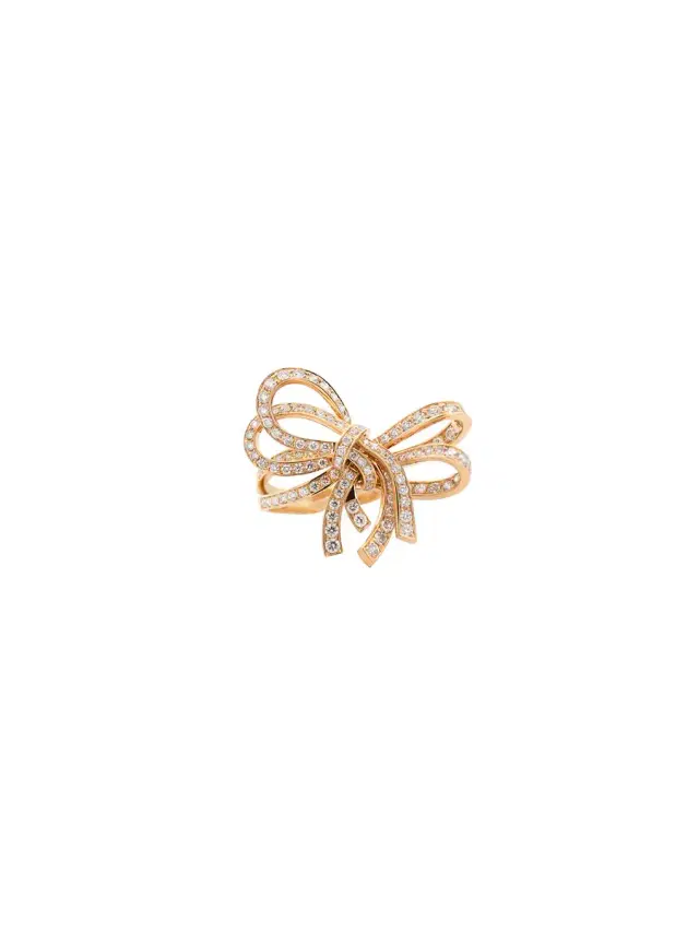 Wish Fine Jewelry 2.55ct Diamond 18K Gold Statement Bow Ring