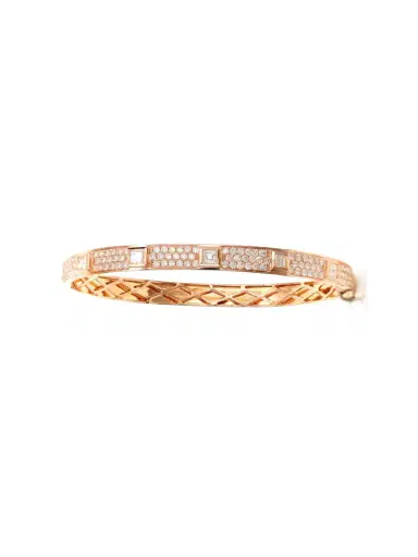 Wish Fine Jewelry 2.5ct Diamond 18K Gold Bangle Bracelet | Thumbnail 1