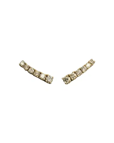 Wish Fine Jewelry 2.76ct Diamond 18K Gold Graduated Tennis Earrings | Thumbnail 1 Wish Fine Jewelry 2.76ct Diamond 18K Gold Graduated Tennis Earrings | Thumbnail 1