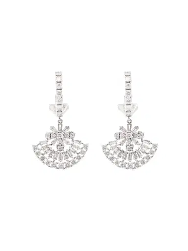 Wish Fine Jewelry 3.00ct Diamond 14K Gold Statement Dangle Drop Earrings | Thumbnail 1