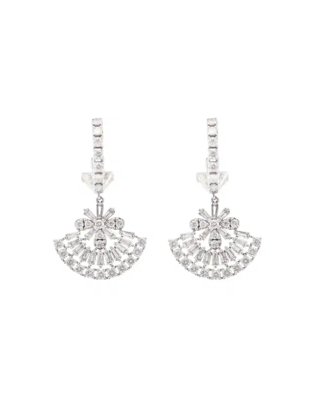 Wish Fine Jewelry 3.00ct Diamond 14K Gold Statement Dangle Drop Earrings