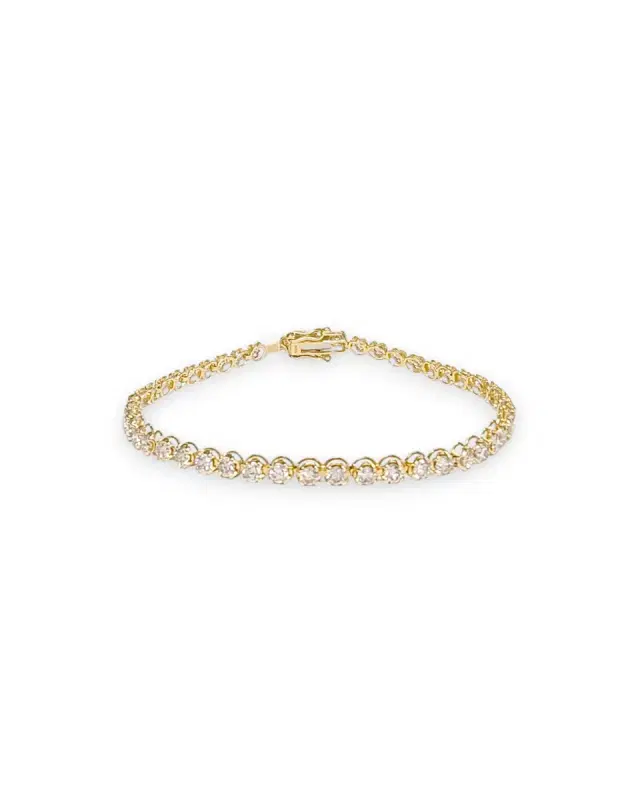 3.0ct Diamond 18K Gold Bracelet