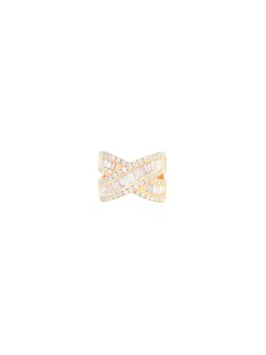 Wish Fine Jewelry 3.50ct Diamond 14K Gold Crossover Ring | Thumbnail 1 Wish Fine Jewelry 3.50ct Diamond 14K Gold Crossover Ring | Thumbnail 1