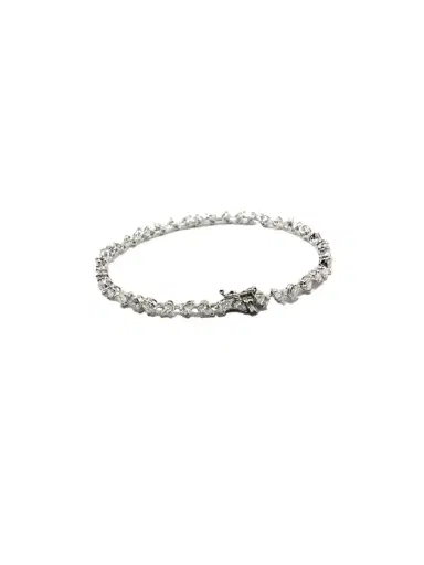 Wish Fine Jewelry 3.68ct Pear Diamond 18K Gold Tennis Bracelet | Thumbnail 1 Wish Fine Jewelry 3.68ct Pear Diamond 18K Gold Tennis Bracelet | Thumbnail 1