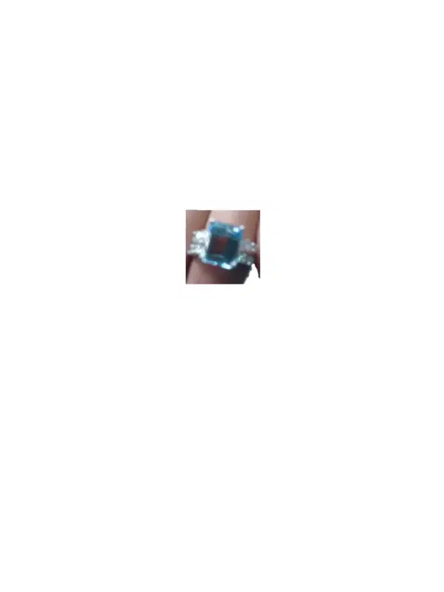 Wish Fine Jewelry 3.94ct Aquamarine Diamond Platinum Cushion Ring