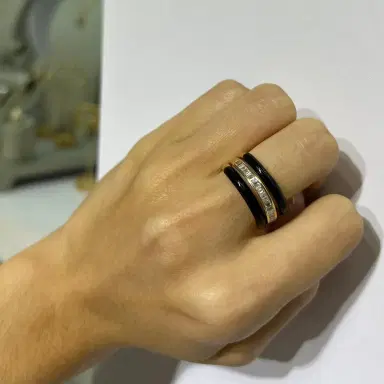 Wish Fine Jewelry 3.9ct Onyx Diamond 14K Gold Ring | Thumbnail 4 Wish Fine Jewelry 3.9ct Onyx Diamond 14K Gold Ring | Thumbnail 4