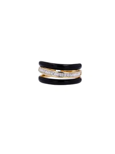 Wish Fine Jewelry 3.9ct Onyx Diamond 14K Gold Ring | Thumbnail 1 Wish Fine Jewelry 3.9ct Onyx Diamond 14K Gold Ring | Thumbnail 1