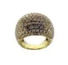 5.10ct Diamond 18K Gold Pave Band Ring