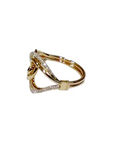 Wish Fine Jewelry 5.5ct Diamond 18K Gold Bangle Bracelet | Thumbnail 3