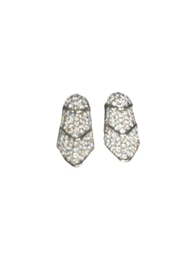 5.90ct Diamond 18K Gold Pave Earrings