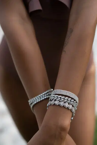 Wish Fine Jewelry 6.35ct Diamond 18K 10mm Cuban Chain Bracelet | Thumbnail 3 Wish Fine Jewelry 6.35ct Diamond 18K 10mm Cuban Chain Bracelet | Thumbnail 3