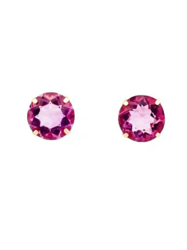 Wish Fine Jewelry 7.5ct Pink Sapphire 18K Gold Stud Earrings | Thumbnail 1 Wish Fine Jewelry 7.5ct Pink Sapphire 18K Gold Stud Earrings | Thumbnail 1