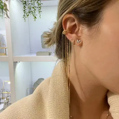 Wish Fine Jewelry Ana Rocha E Appolinario 18K Gold Nine Fringes Earcuff | Thumbnail 3 Wish Fine Jewelry Ana Rocha E Appolinario 18K Gold Nine Fringes Earcuff | Thumbnail 3