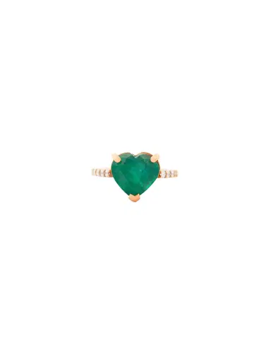 Wish Fine Jewelry D 0.45 Cts/24 Pcs EME 3.09 Cts/1 Pcs 18KP RING 2.112g | Thumbnail 2 Wish Fine Jewelry D 0.45 Cts/24 Pcs EME 3.09 Cts/1 Pcs 18KP RING 2.112g | Thumbnail 2