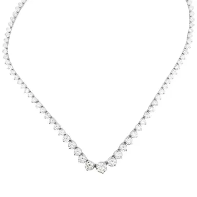 Wish Fine Jewelry Diamond 18K Gold Graduated Tennis Necklace | Thumbnail 4 Wish Fine Jewelry Diamond 18K Gold Graduated Tennis Necklace | Thumbnail 4