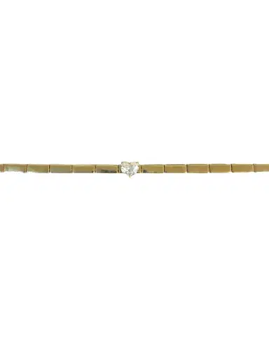 Wish Fine Jewelry Diamond Heart Yellow Gold Bracelet | Thumbnail 2 Wish Fine Jewelry Diamond Heart Yellow Gold Bracelet | Thumbnail 2