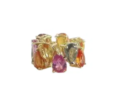 Wish Fine Jewelry Ear Cuff Colorful Sapphirres 18K Gold Ana Rocha & Apollinario | Thumbnail 1 Wish Fine Jewelry Ear Cuff Colorful Sapphirres 18K Gold Ana Rocha & Apollinario | Thumbnail 1