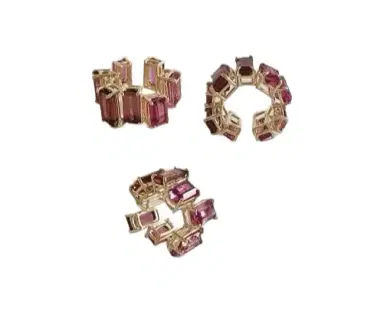 Wish Fine Jewelry Ear Cuff Pink Tourmaline 18K Gold Ana Rocha & Apollinario | Thumbnail 1 Wish Fine Jewelry Ear Cuff Pink Tourmaline 18K Gold Ana Rocha & Apollinario | Thumbnail 1