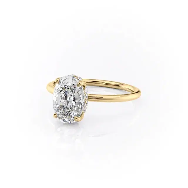 GIA 1.01ct Oval Diamond Platinum Ring