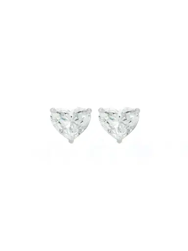 Wish Fine Jewelry GIA 3.01ct Diamond 18K Gold Heart Shaped Stud Earrings | Thumbnail 1 Wish Fine Jewelry GIA 3.01ct Diamond 18K Gold Heart Shaped Stud Earrings | Thumbnail 1