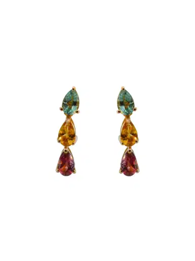 Wish Fine Jewelry Multi Tourmaline (12 Pieces) - 2.69 cts_14KY: 4.19gms | Thumbnail 1 Wish Fine Jewelry Multi Tourmaline (12 Pieces) - 2.69 cts_14KY: 4.19gms | Thumbnail 1