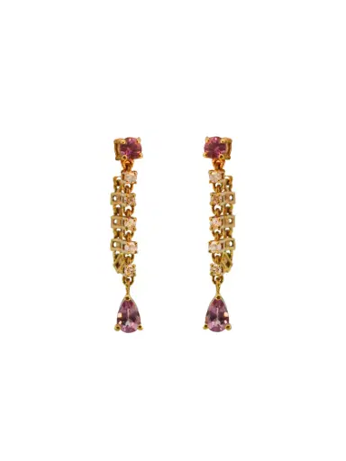 Wish Fine Jewelry Multi Tourmaline (8 Pieces) - 1.31 cts_14KY: 0.62gms | Thumbnail 1