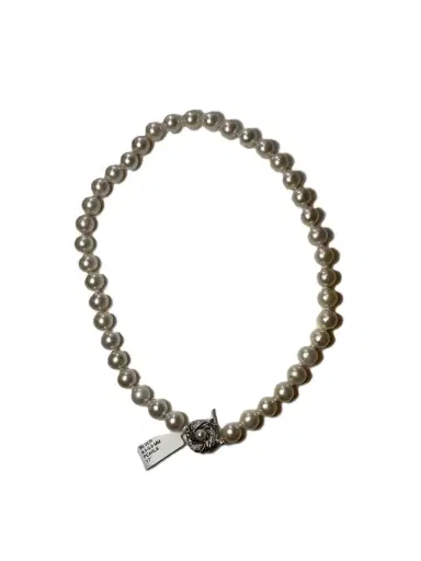 Wish Fine Jewelry Pearls 9.5mm x 9.8mm Silver Necklace | Thumbnail 1
