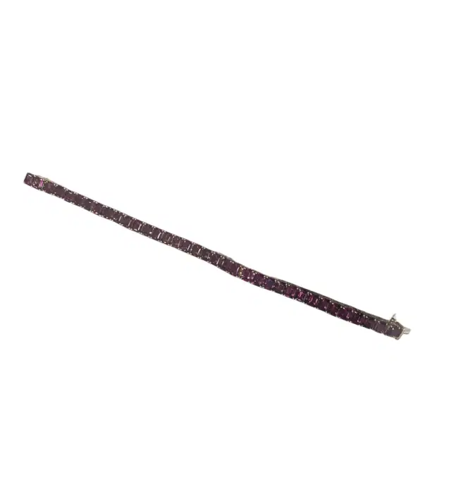 Pink Topaz Tennis Bracelet