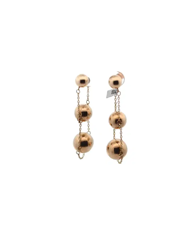 Wish Fine Jewelry Three Sphere Dangle Earrings