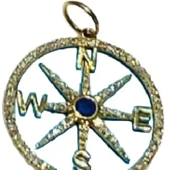 Wish Fine Jewelry Turq Dia Compass | Thumbnail 1 Wish Fine Jewelry Turq Dia Compass | Thumbnail 1