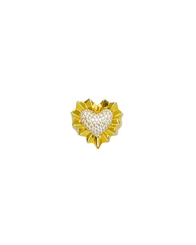 Wish Fine Jewelry White Heart 14K Gold Ring | Thumbnail 1 Wish Fine Jewelry White Heart 14K Gold Ring | Thumbnail 1