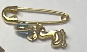 Wish Fine Jewelry YG PIN - BIRD - BLUE EYE | Thumbnail 1