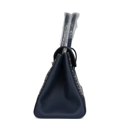 goyard Goyard Saigon Tote Navy Blue Goyardine Canvas Palladium Hardware | Thumbnail 3 goyard Goyard Saigon Tote Navy Blue Goyardine Canvas Palladium Hardware | Thumbnail 3